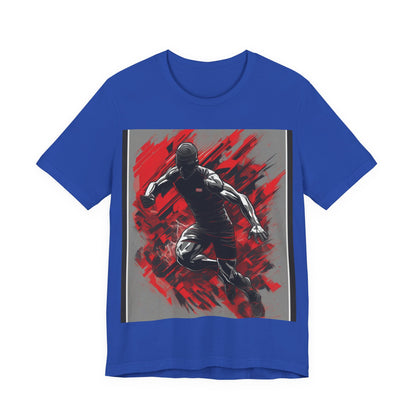 boostlete-field-day-scene-sprinter-glitch-badge-0284 — Unisex Jersey Short Sleeve (B+C 3001)