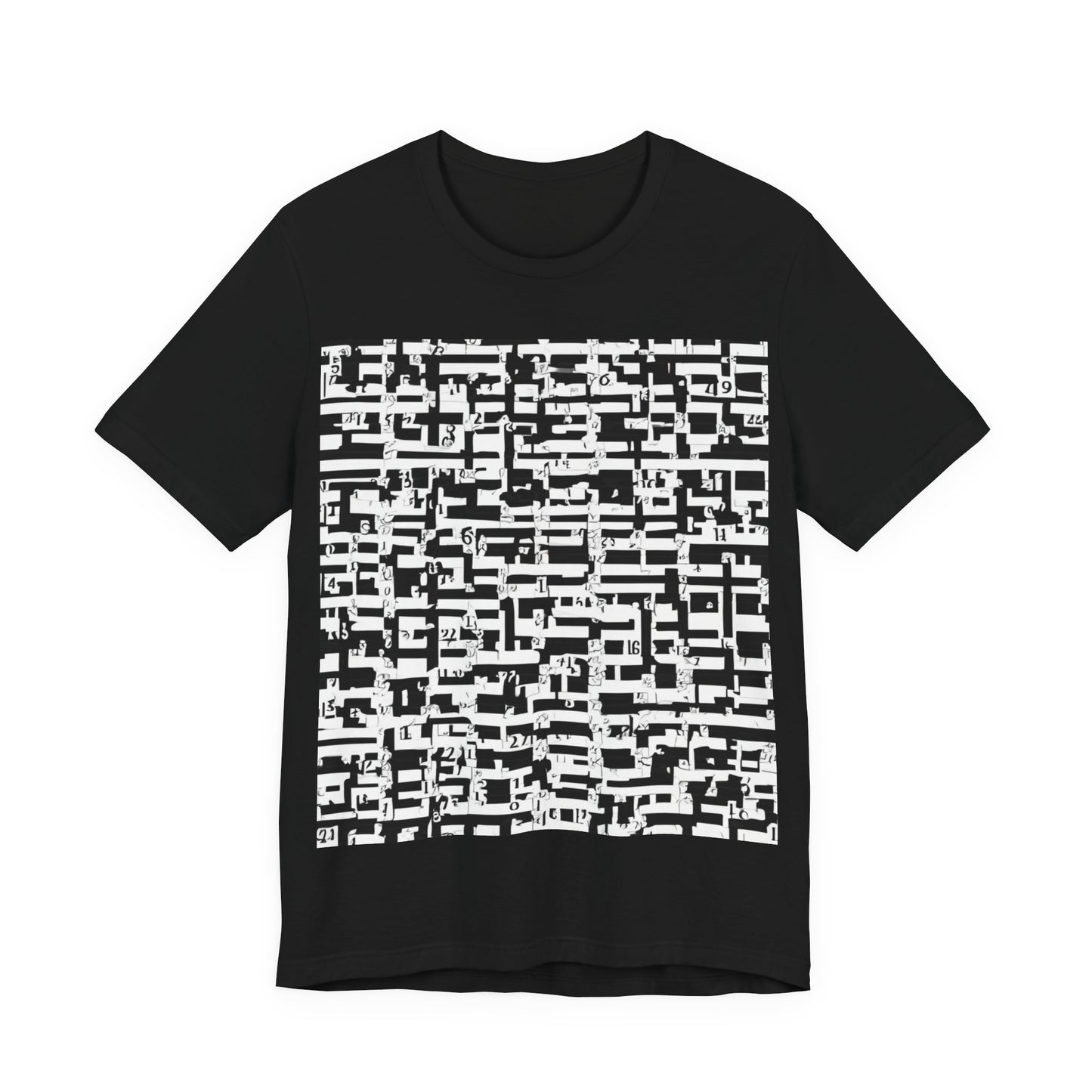 boostlete-iron-intent-pattern-plate-number-badge-0171 — Unisex Jersey Short Sleeve (B+C 3001)