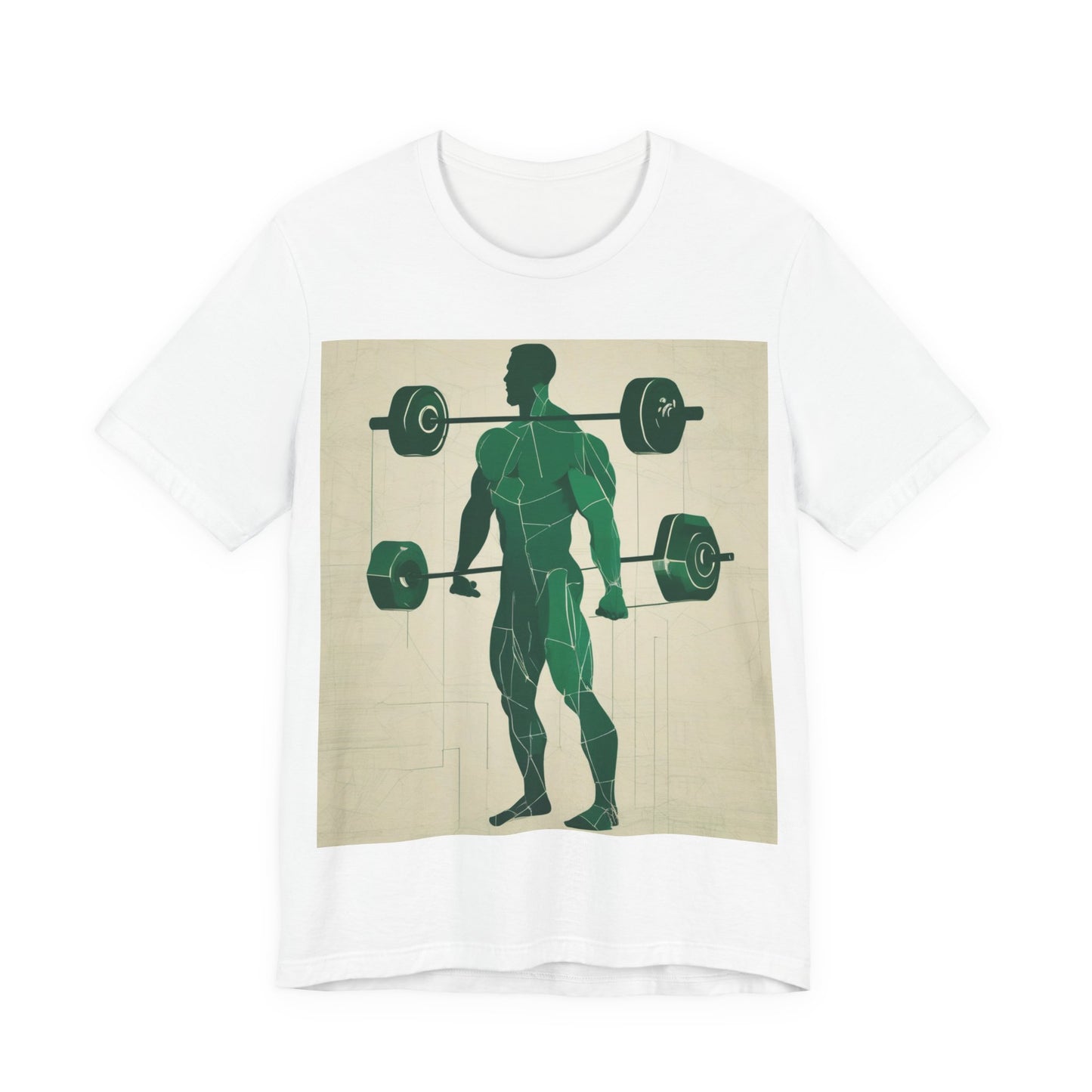 boostlete-boost-mode-scene-deadlift-glitch-blueprint-0044 — Unisex Jersey Short Sleeve (B+C 3001)