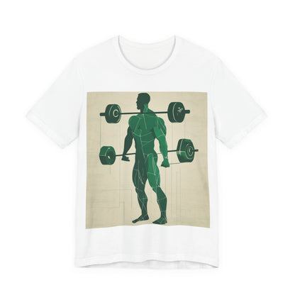 boostlete-boost-mode-scene-deadlift-glitch-blueprint-0044 — Unisex Jersey Short Sleeve (B+C 3001)