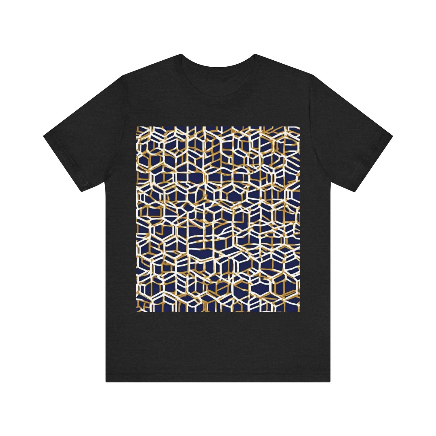 boostlete-am-crew-pattern-hex-industrial-0131 — Unisex Jersey Short Sleeve (B+C 3001)