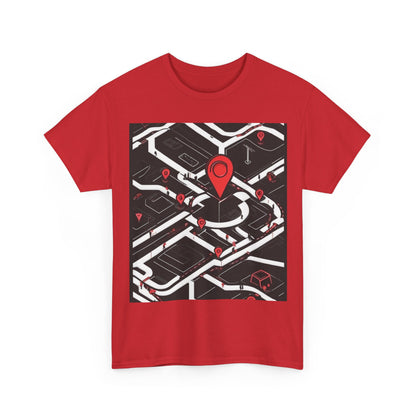 boostlete-am-crew-icon-map-matte-isometric-0094 — Unisex Heavy Cotton Tee (Gildan 5000)
