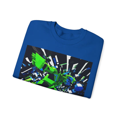boostlete-pr-season-scene-sprinter-3d-geometric-0896 — Unisex Heavy Blend Crewneck (G18000)