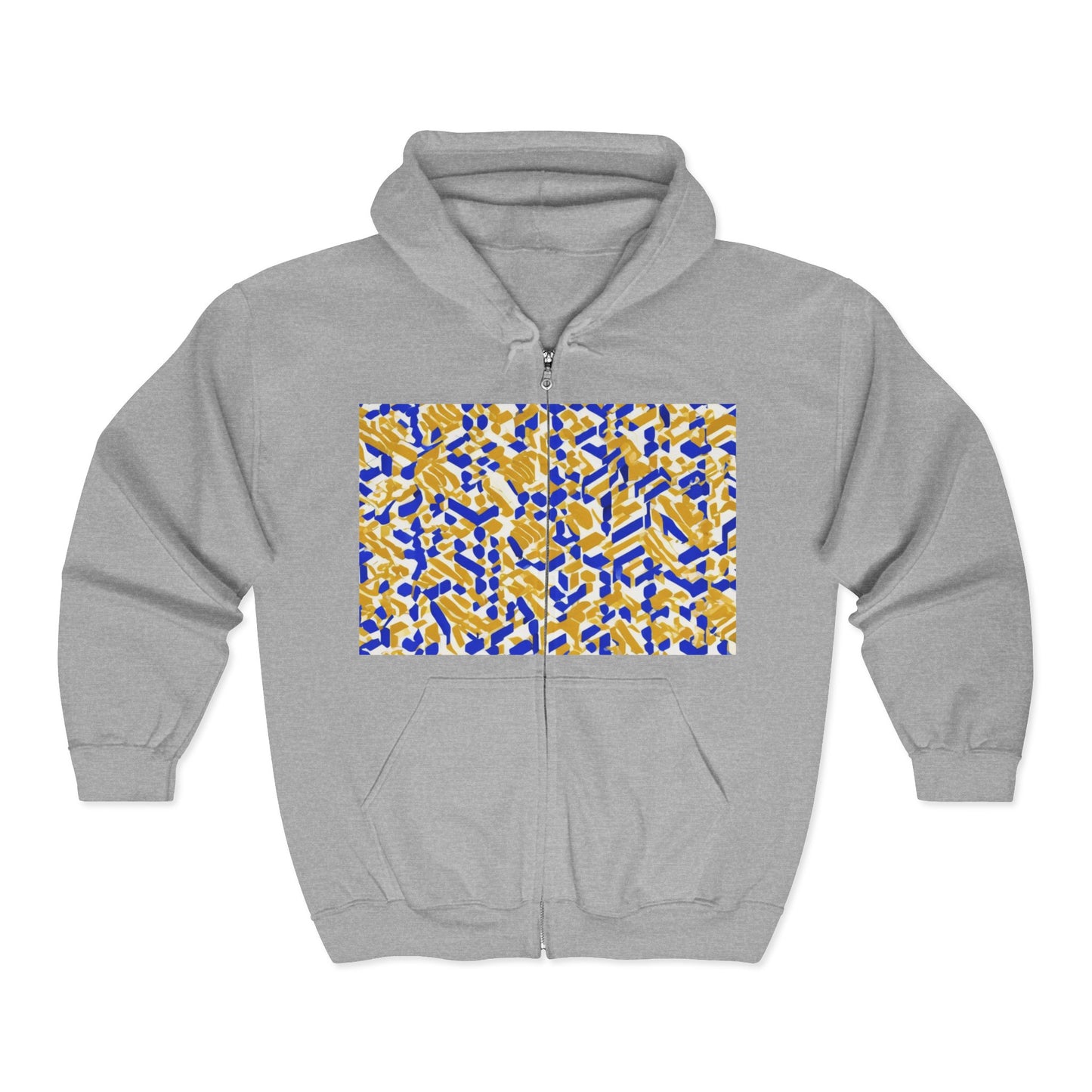 boostlete-rise-grind-pattern-sprint-isometric-0319 — Unisex Heavy Blend Full-Zip Hooded Sweatshirt