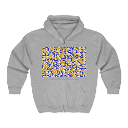 boostlete-rise-grind-pattern-sprint-isometric-0319 — Unisex Heavy Blend Full-Zip Hooded Sweatshirt