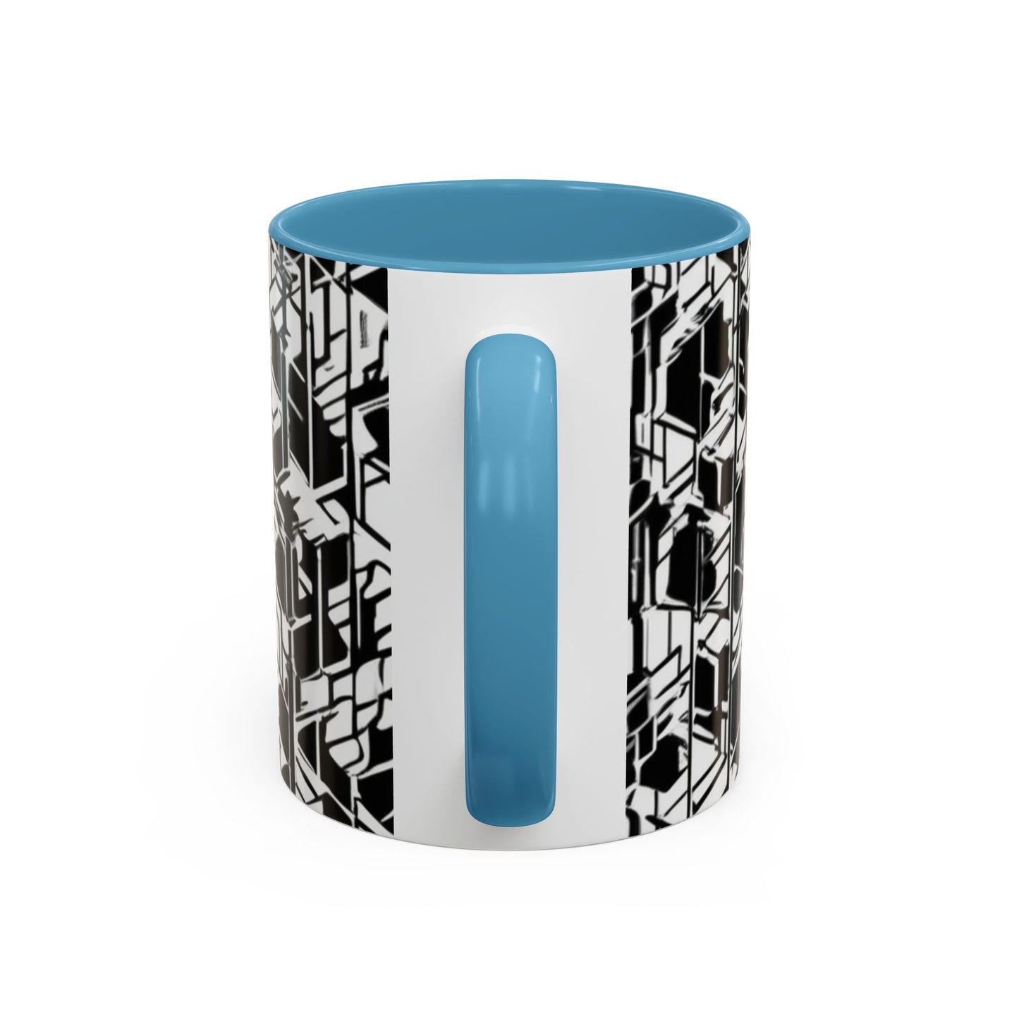 boostlete-field-day-pattern-micro-blueprint-0927 — Accent Mug 11/15oz