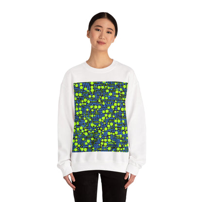 boostlete-mile-by-mile-pattern-dotted-geometric-0071 — Unisex Heavy Blend Crewneck Sweatshirt (Gildan)