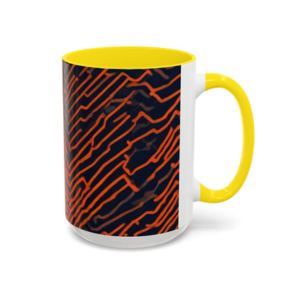 boostlete-field-day-pattern-ekg-modern-0087 — Accent Mug 11oz/15oz