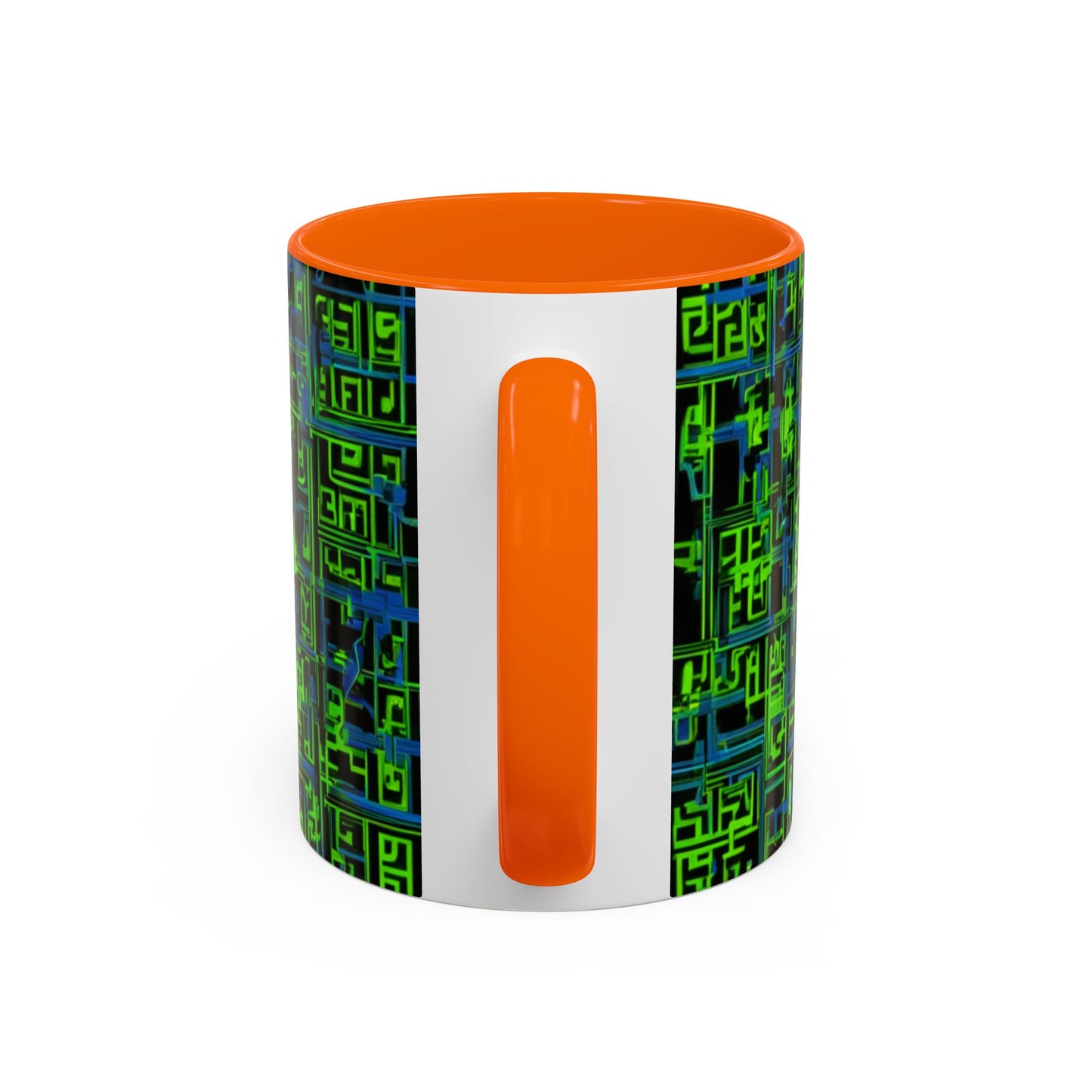 boostlete-mile-by-mile-pattern-plate-number-blueprint-0147 — Accent Mug 11oz/15oz