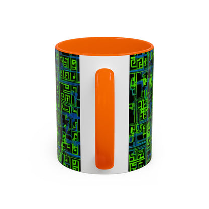 boostlete-mile-by-mile-pattern-plate-number-blueprint-0147 — Accent Mug 11oz/15oz