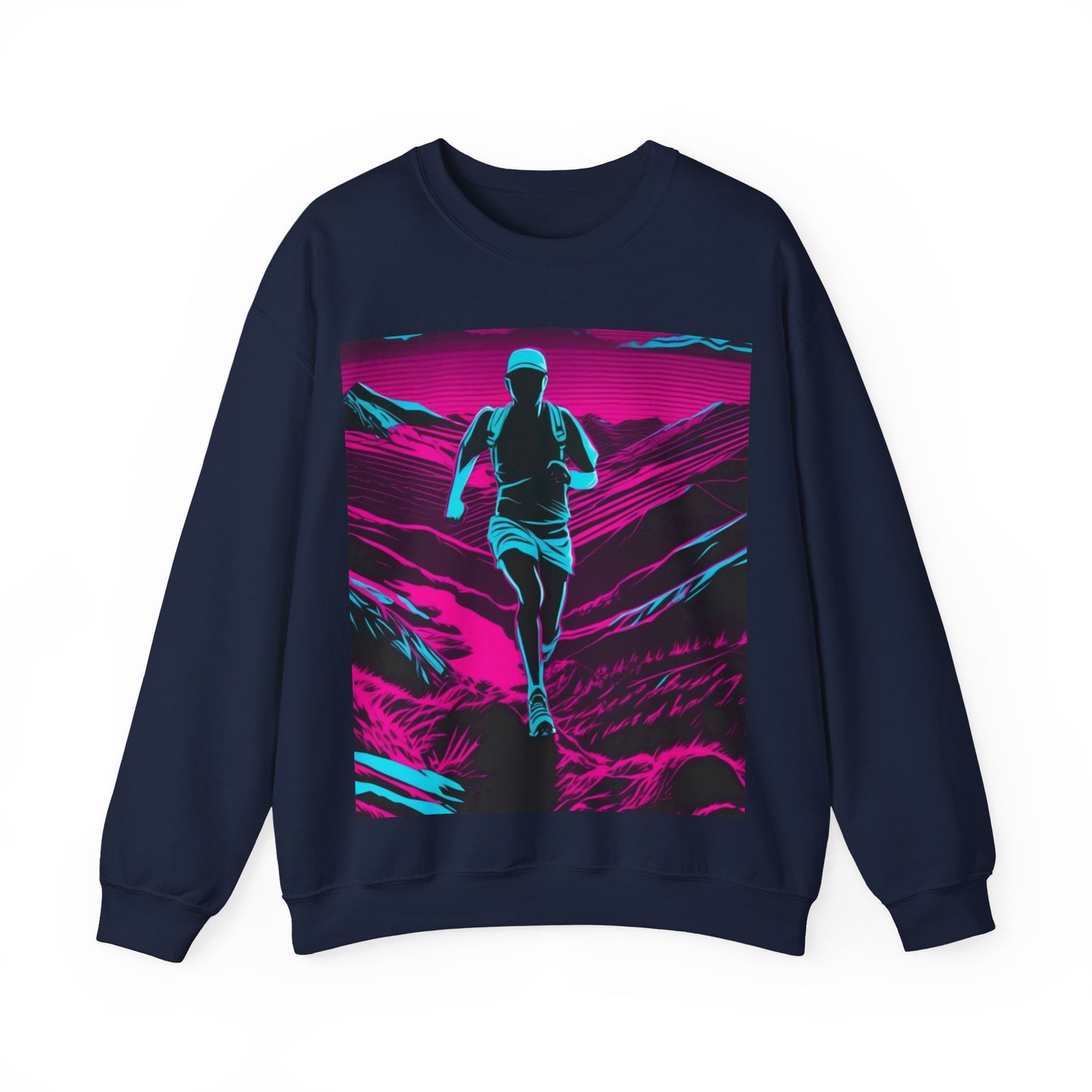 boostlete-am-crew-scene-trail-high-modern-0980 — Unisex Heavy Blend Crewneck (G18000)