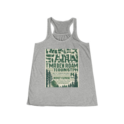 boostlete-field-day-type-make-the-rep-count-arc-bold-0301 — Women's Flowy Racerback Tank (B+C 8800)