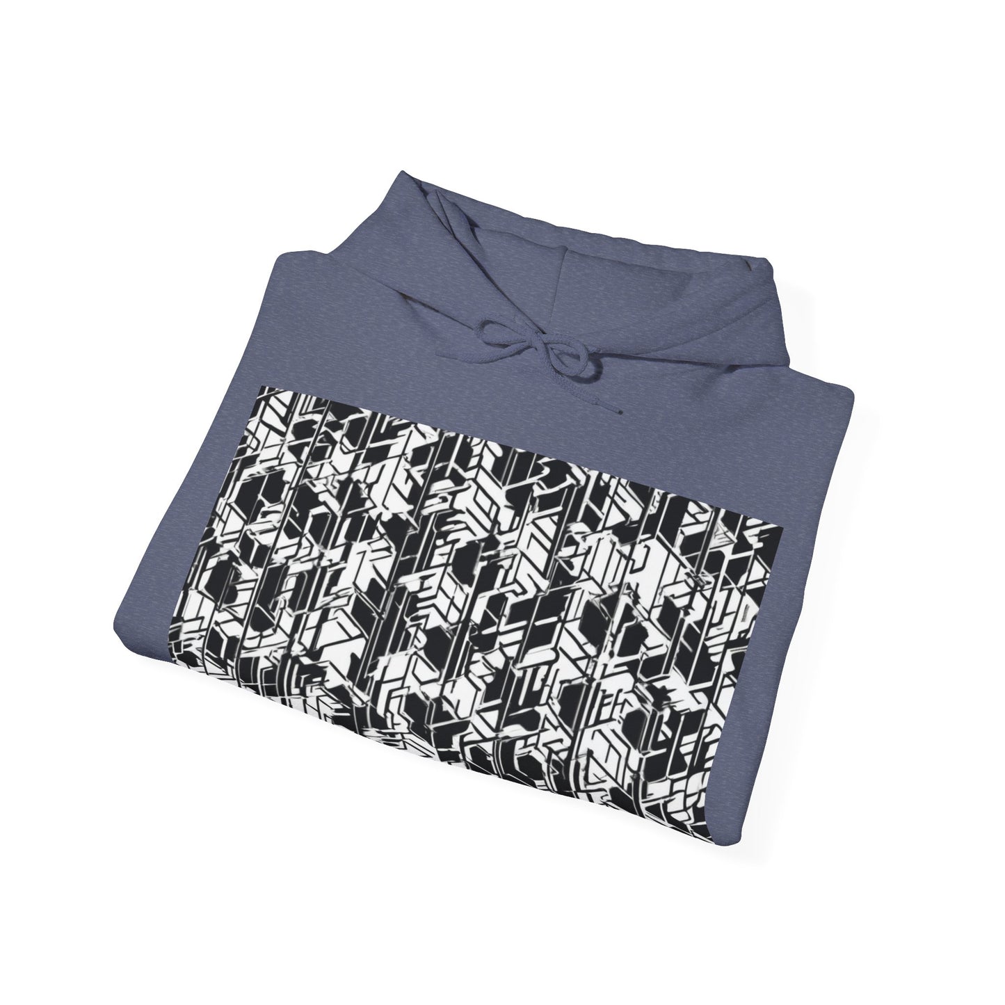 boostlete-field-day-pattern-micro-blueprint-0927 — Unisex Heavy Blend Hoodie (G18500)