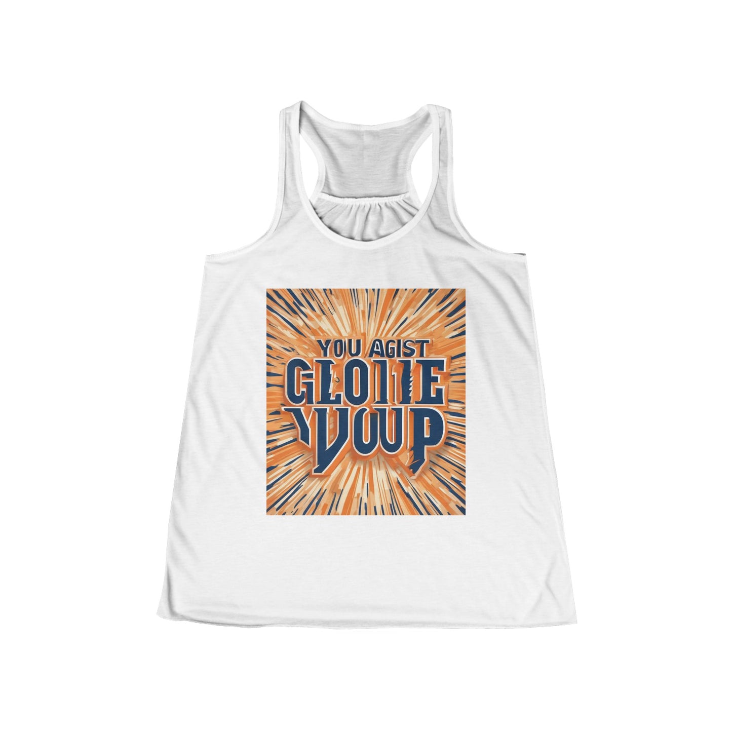 boostlete-rise-grind-type-you-against-you-split-modern-0145 — Women's Flowy Racerback Tank (B+C 8800)
