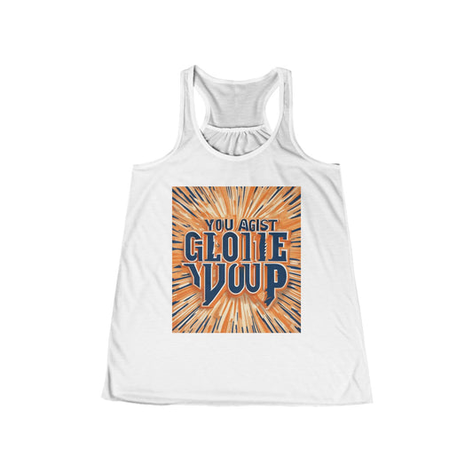 boostlete-rise-grind-type-you-against-you-split-modern-0145 — Women's Flowy Racerback Tank (B+C 8800)