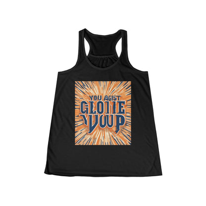 boostlete-rise-grind-type-you-against-you-split-modern-0145 — Women's Flowy Racerback Tank (B+C 8800)