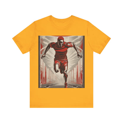 boostlete-am-crew-scene-sprinter-outline-athletic-0228 — Unisex Jersey Short Sleeve (B+C 3001)