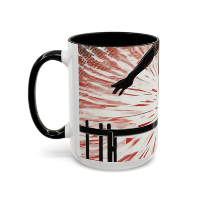 boostlete-recovery-progress-scene-hurdler-halftone-engraved-0212 — Accent Mug 11oz/15oz