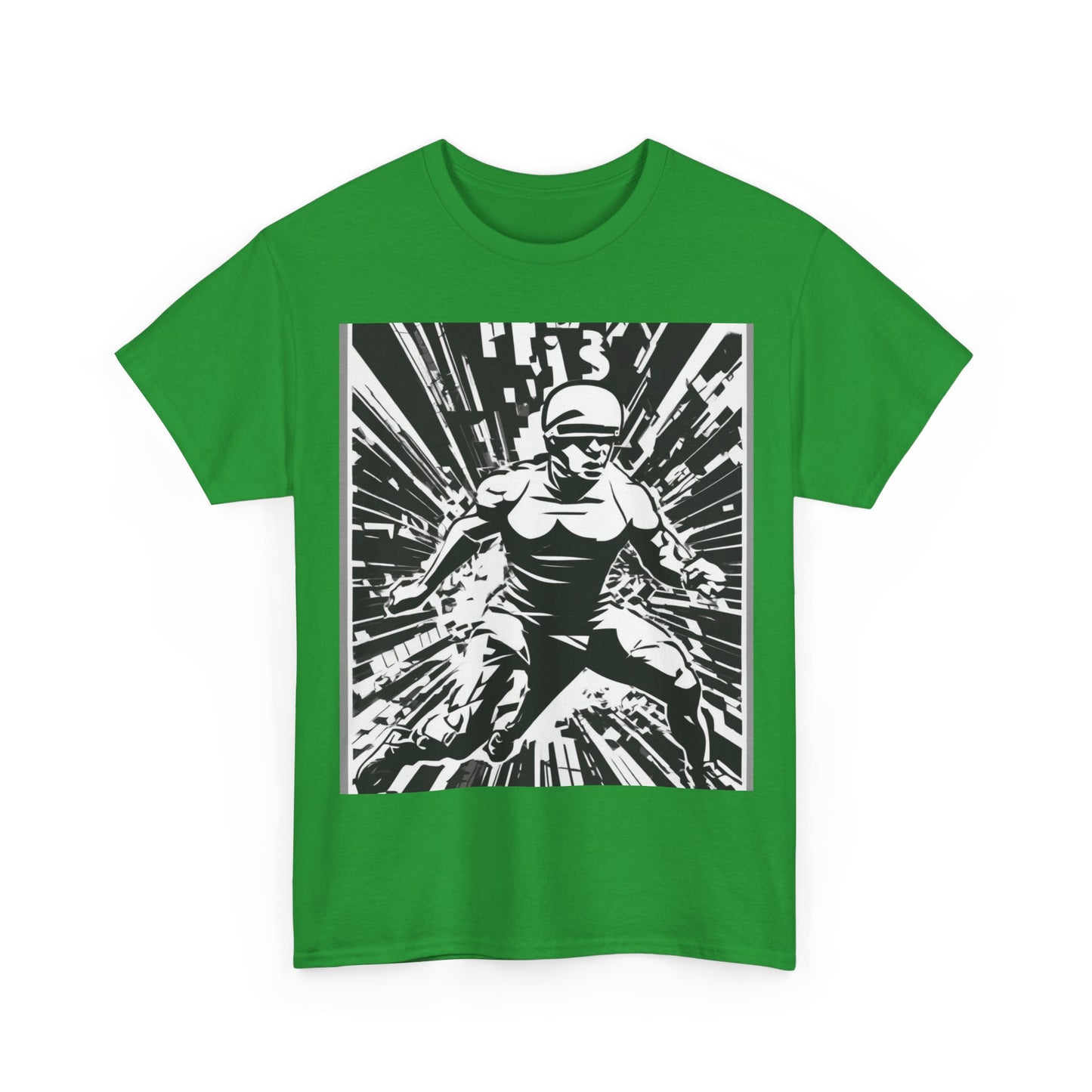 boostlete-field-day-scene-sprinter-halftone-bold-0148 — Unisex Heavy Cotton Tee (Gildan 5000)