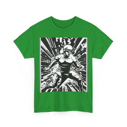 boostlete-field-day-scene-sprinter-halftone-bold-0148 — Unisex Heavy Cotton Tee (Gildan 5000)