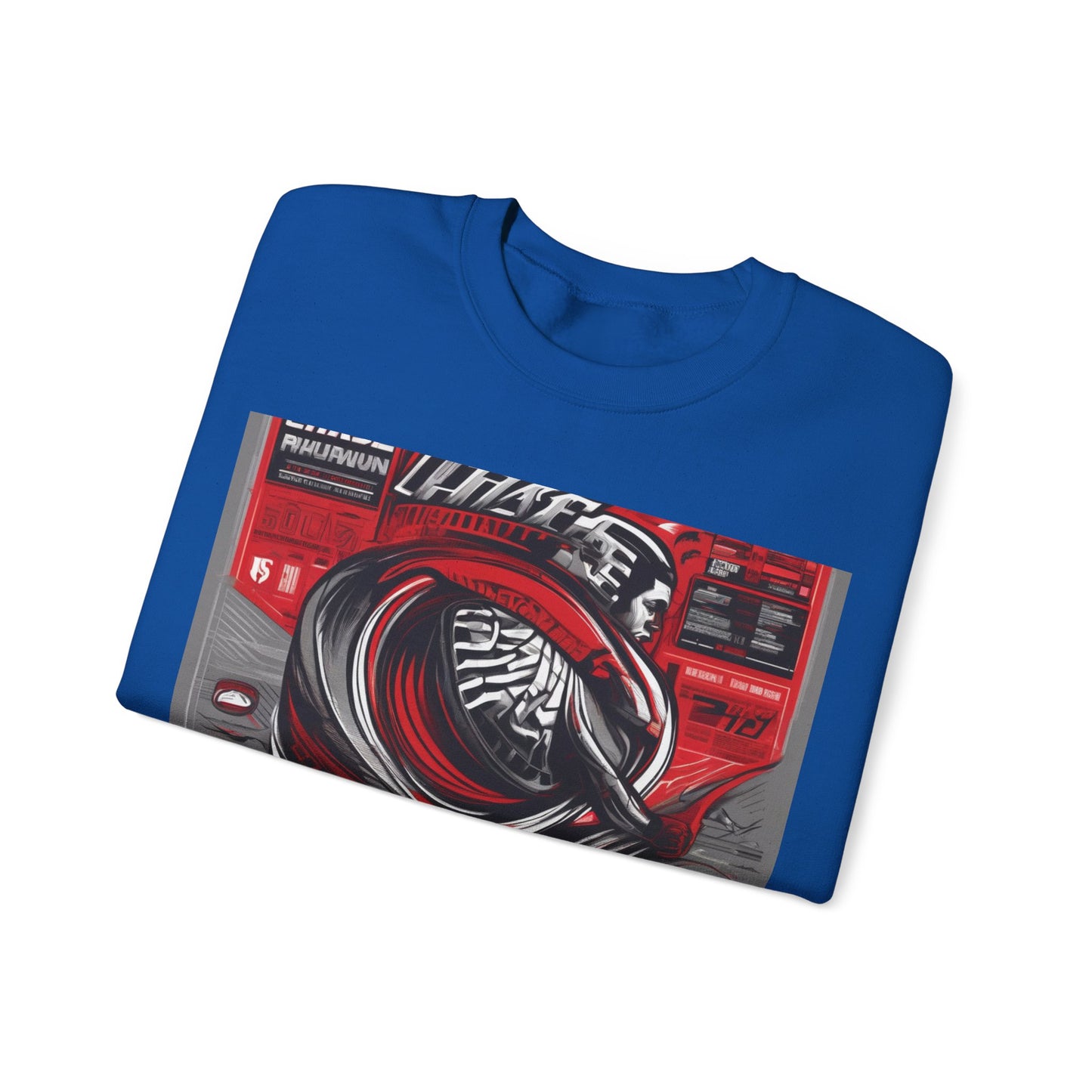 boostlete-field-day-type-chase-capacity-big-monoline-0813 — Unisex Heavy Blend Crewneck (G18000)