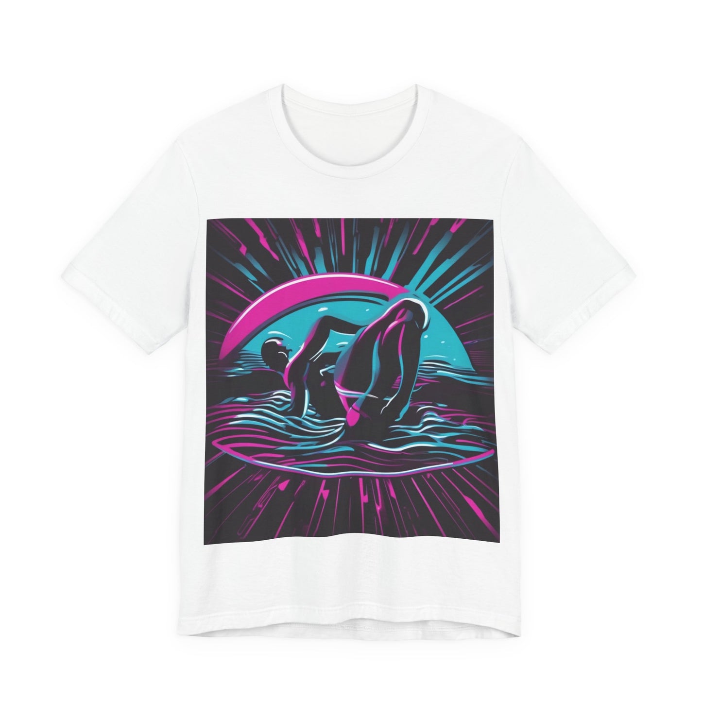 boostlete-pr-season-icon-swimmer-duotone-bold-0126 — Unisex Jersey Short Sleeve (B+C 3001)