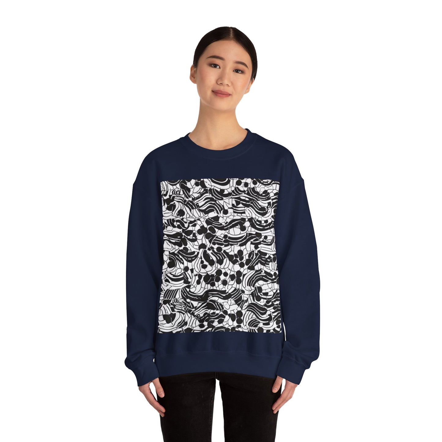 boostlete-rise-grind-pattern-dotted-line-art-0483 — Unisex Heavy Blend Crewneck (G18000)