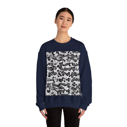 boostlete-rise-grind-pattern-dotted-line-art-0483 — Unisex Heavy Blend Crewneck (G18000)