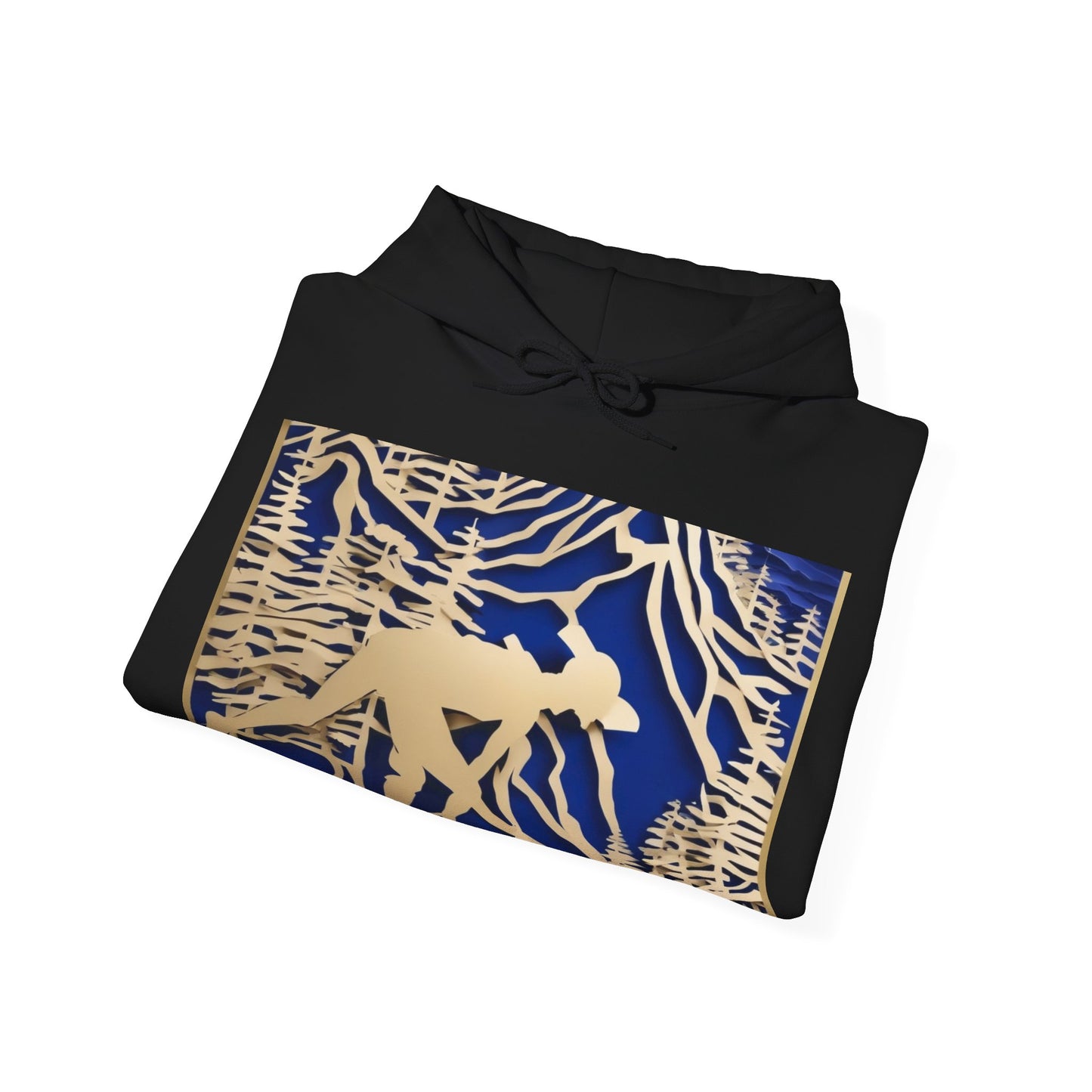 boostlete-recovery-progress-scene-trail-3d-paper-0176 — Unisex Heavy Blend Hooded Sweatshirt (Gildan)