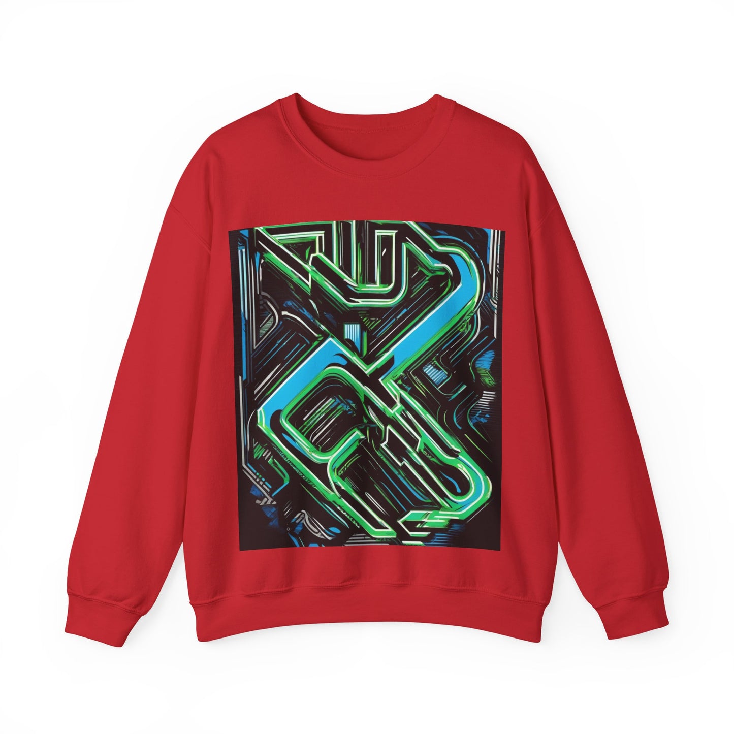 boostlete-boost-mode-type-constancia-gana-diagonal-badge-0185 — Unisex Heavy Blend Crewneck Sweatshirt (Gildan)