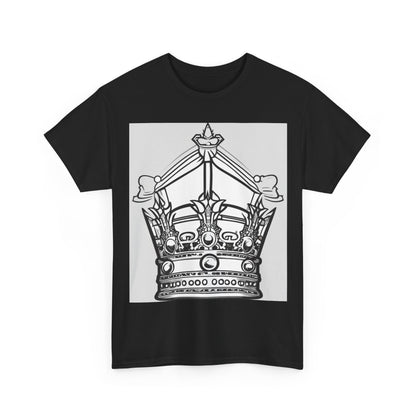 boostlete-quiet-power-icon-crown-outline-badge-0130 — Unisex Heavy Cotton Tee (Gildan 5000)