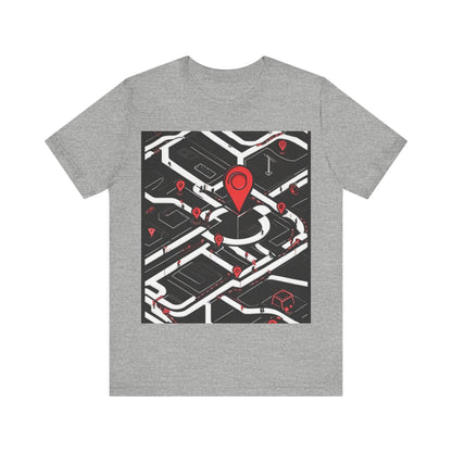 boostlete-am-crew-icon-map-matte-isometric-0094 — Unisex Jersey Short Sleeve (B+C 3001)