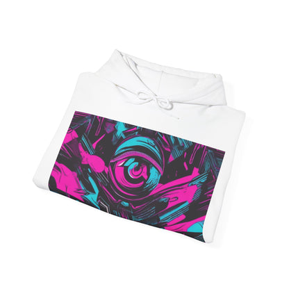 boostlete-iron-intent-type-eyes-up-forward-big-line-art-0065 — Unisex Heavy Blend Hooded Sweatshirt (Gildan)