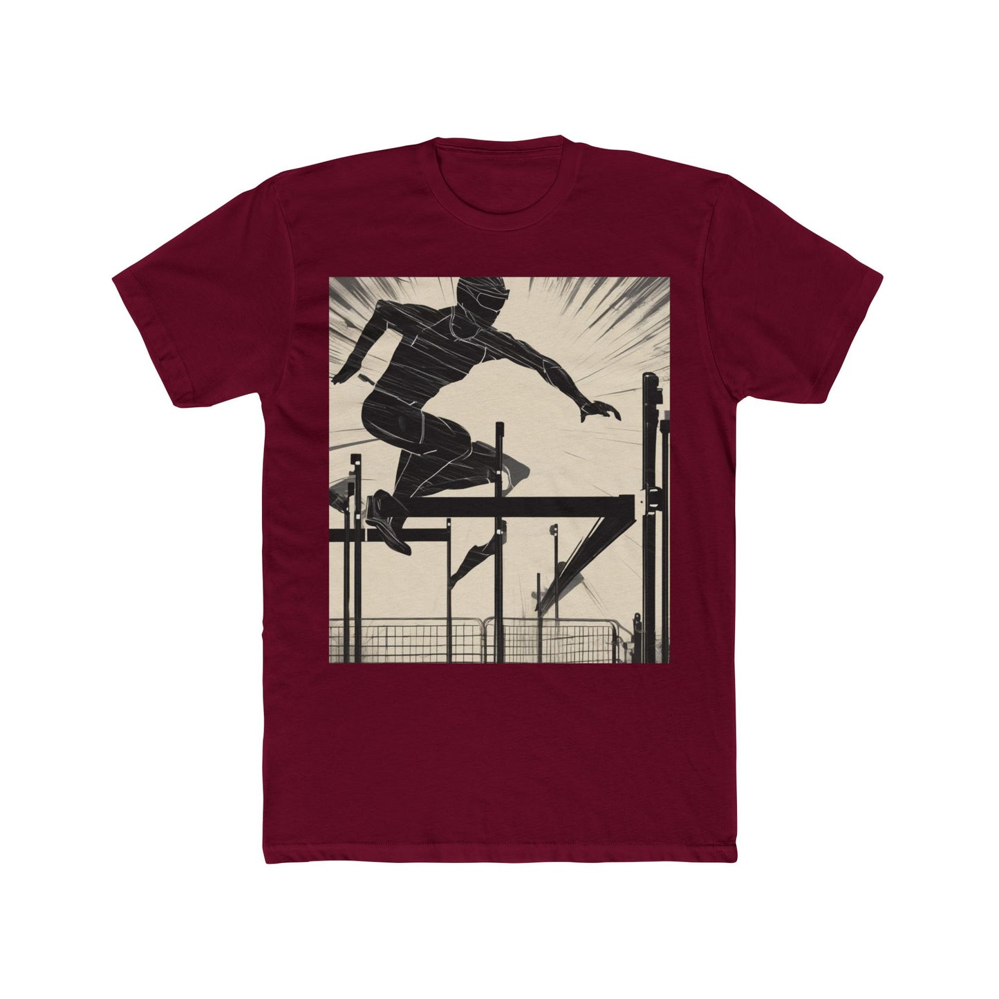 boostlete-iron-intent-scene-hurdler-speed-blueprint-0152 — Unisex Cotton Crew Tee (NL 3600)