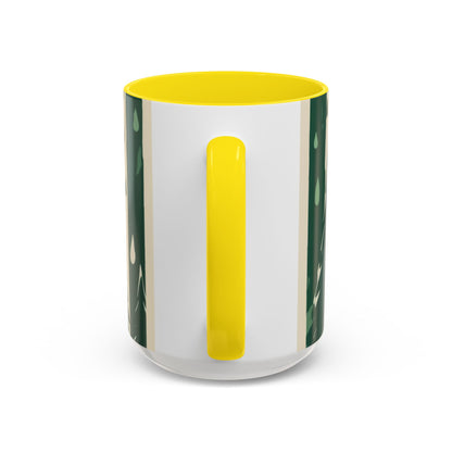 boostlete-quiet-power-icon-water-glitch-retro-0186 — Accent Mug 11oz/15oz