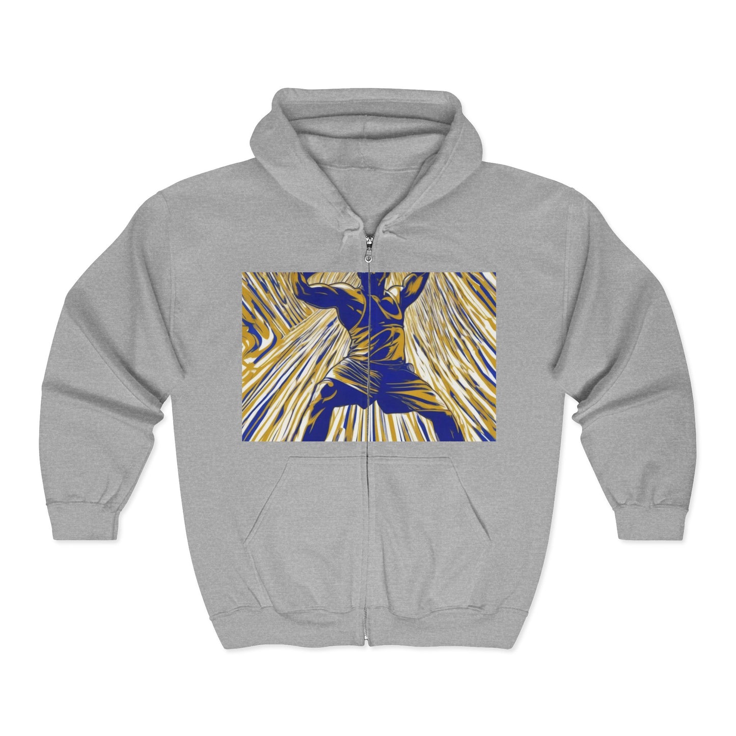 boostlete-rise-grind-scene-kettlebell-speed-engraved-0180 — Unisex Heavy Blend Full-Zip Hooded Sweatshirt