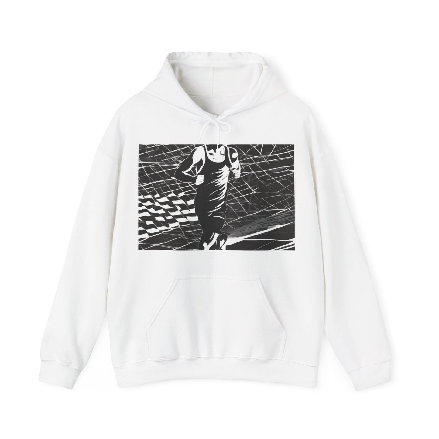 boostlete-headspace-scene-marathoner-speed-geometric-0816 — Unisex Heavy Blend Hoodie (G18500)