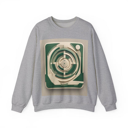 boostlete-mile-by-mile-icon-target-3d-modern-0306 — Unisex Heavy Blend Crewneck Sweatshirt (Gildan)