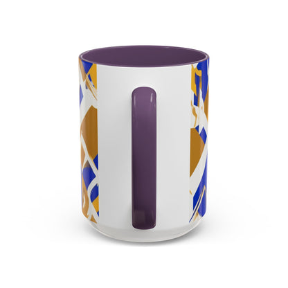 boostlete-field-day-icon-flame-glitch-geometric-0090 — Accent Mug 11oz/15oz