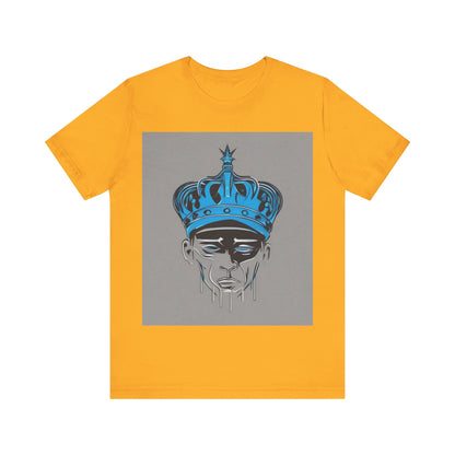 boostlete-am-crew-icon-crown-grainy-monoline-0022 — Unisex Jersey Short Sleeve (B+C 3001)