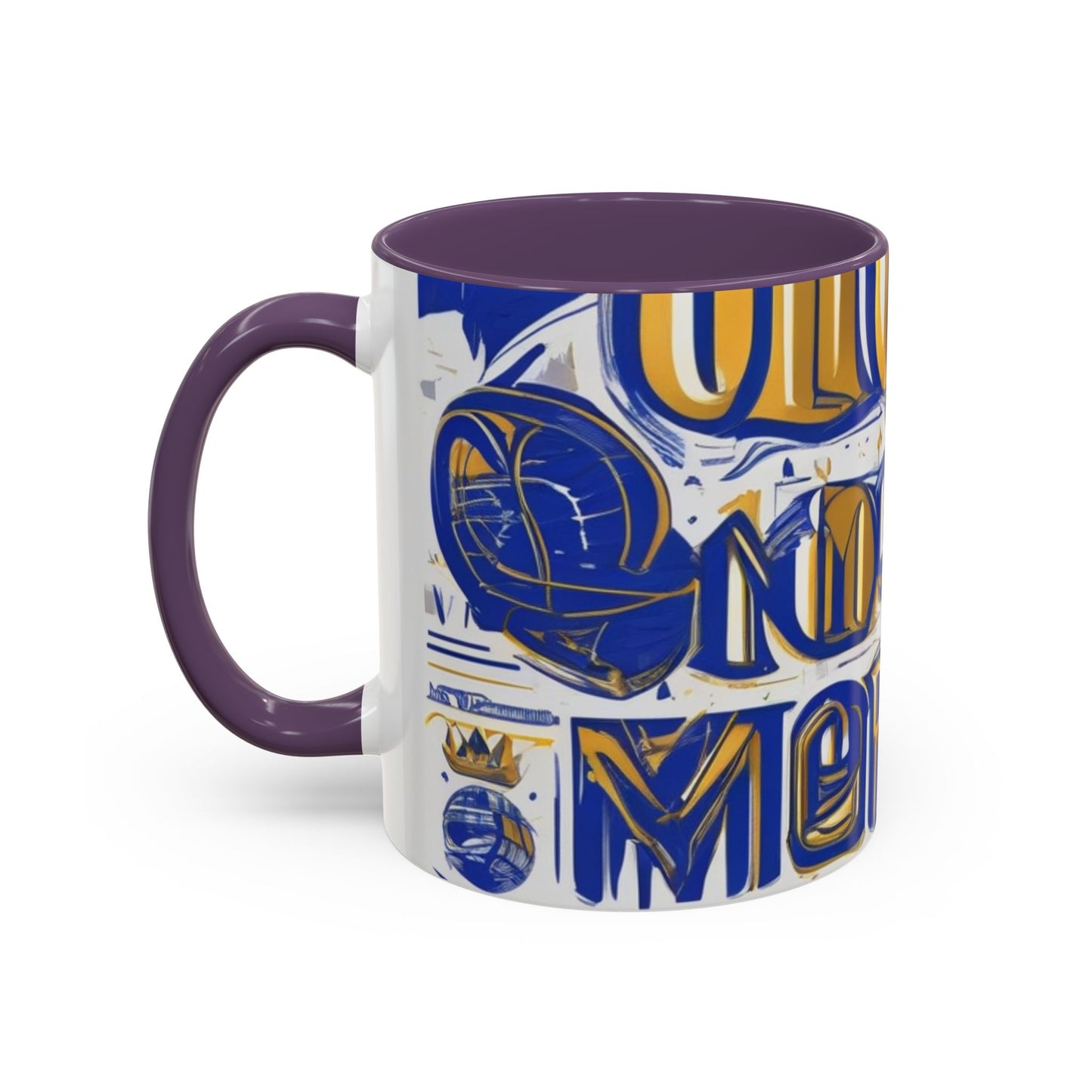 boostlete-am-crew-type-own-the-morning-outline-over-solid-vector-0429 — Accent Mug 11/15oz