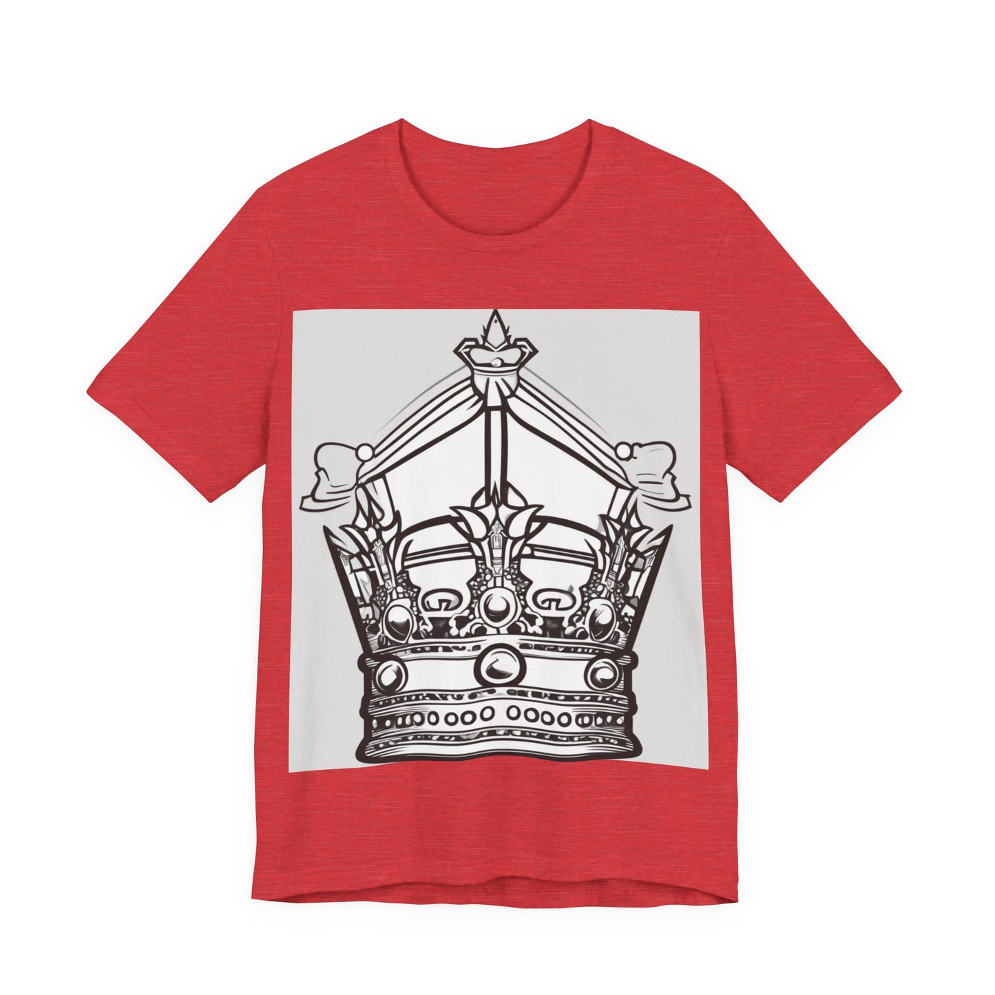 boostlete-quiet-power-icon-crown-outline-badge-0130 — Unisex Jersey Short Sleeve (B+C 3001)