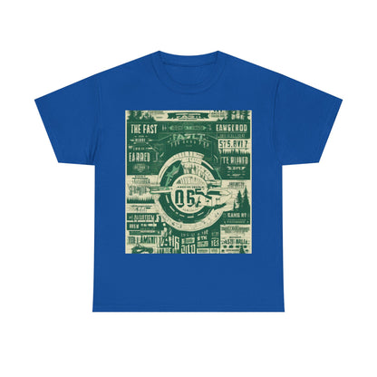 boostlete-mile-by-mile-type-fast-is-earned-big-blueprint-0041 — Unisex Heavy Cotton Tee (Gildan 5000)
