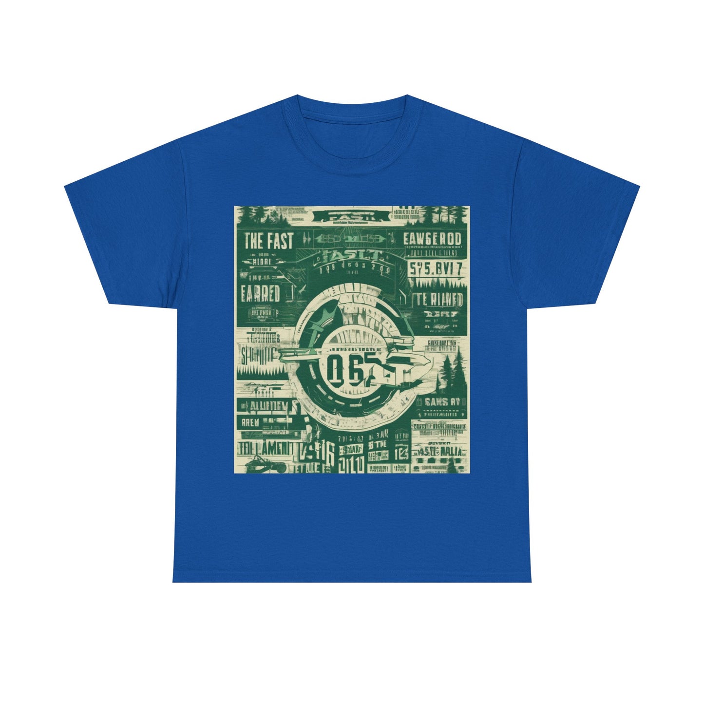 boostlete-mile-by-mile-type-fast-is-earned-big-blueprint-0041 — Unisex Heavy Cotton Tee (Gildan 5000)