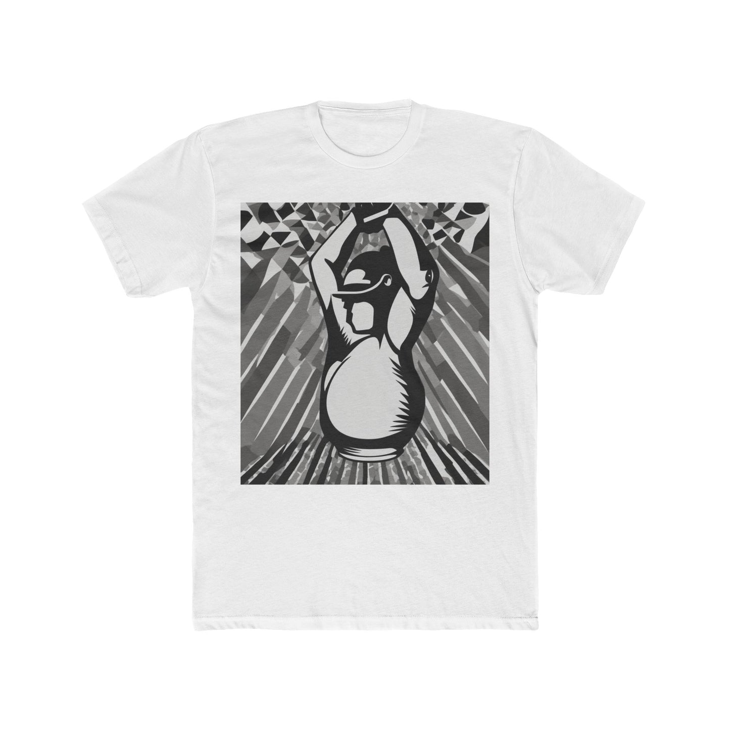 boostlete-iron-intent-scene-kettlebell-grainy-modern-0276 — Unisex Cotton Crew Tee (NL 3600)