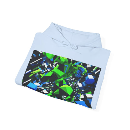 boostlete-pr-season-scene-sprinter-3d-geometric-0896 — Unisex Heavy Blend Hoodie (G18500)
