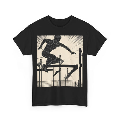 boostlete-iron-intent-scene-hurdler-speed-blueprint-0152 — Unisex Heavy Cotton Tee (Gildan 5000)