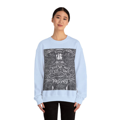 boostlete-boost-mode-type-keep-the-promise-big-monoline-0049 — Unisex Heavy Blend Crewneck (G18000)