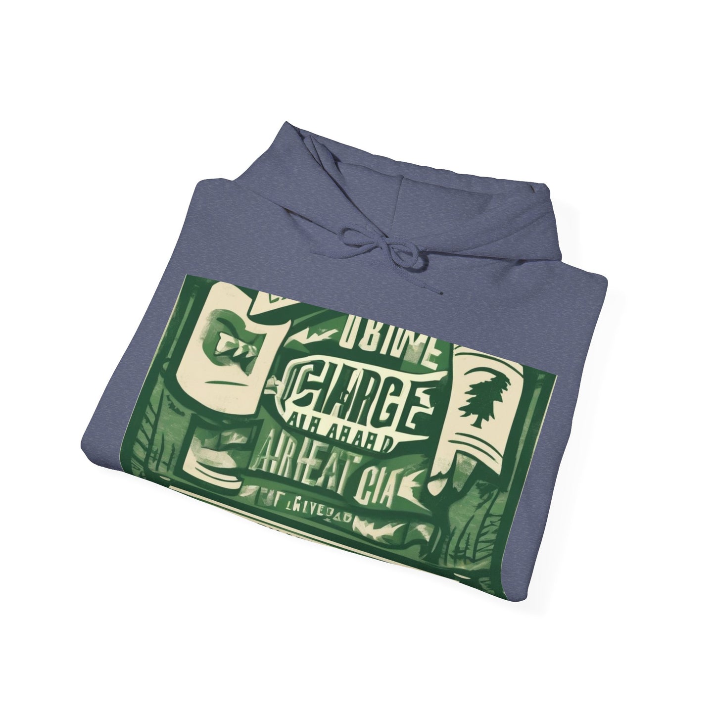 boostlete-am-crew-type-charge-ahead-banner-paper-0965 — Unisex Heavy Blend Hoodie (G18500)