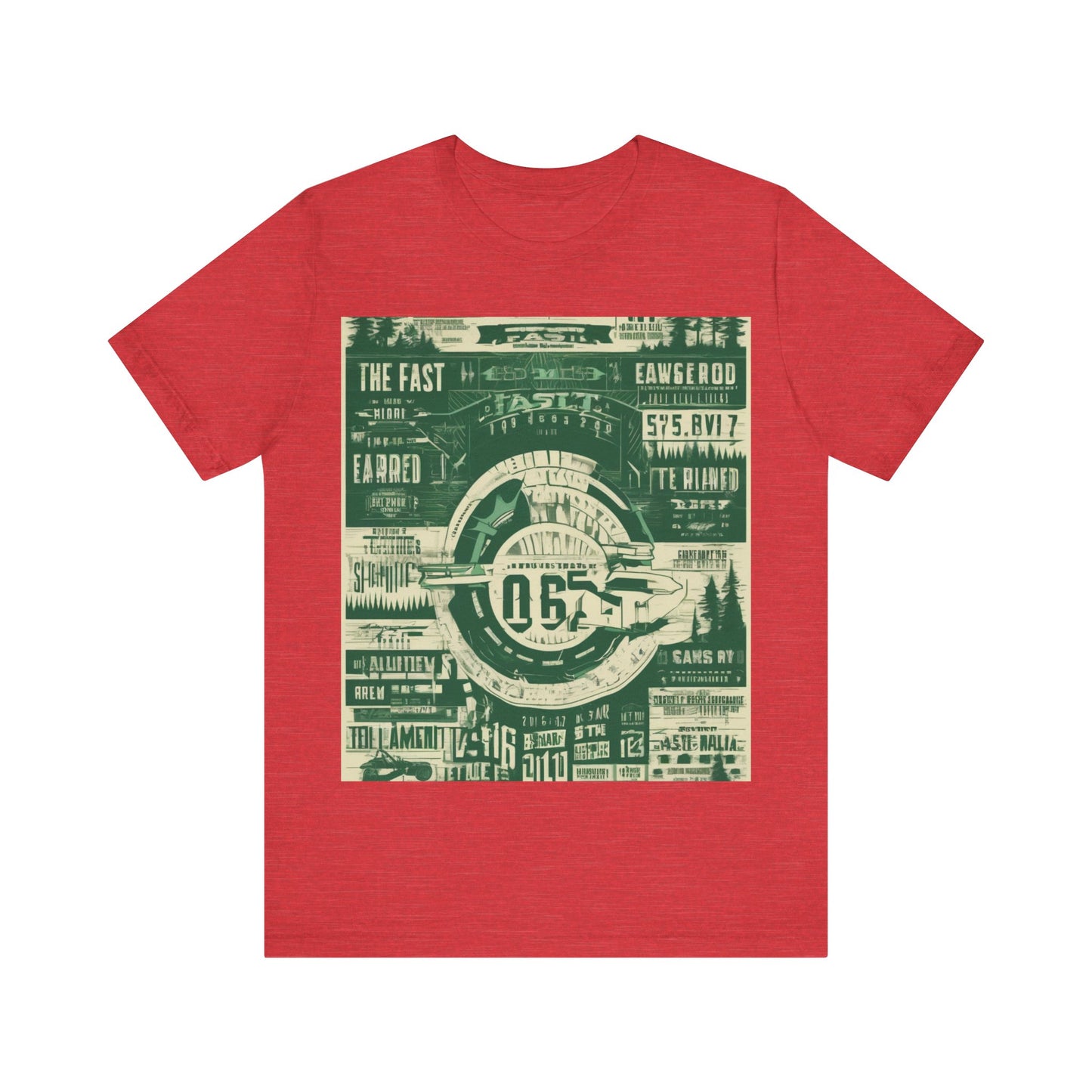 boostlete-mile-by-mile-type-fast-is-earned-big-blueprint-0041 — Unisex Jersey Short Sleeve (B+C 3001)